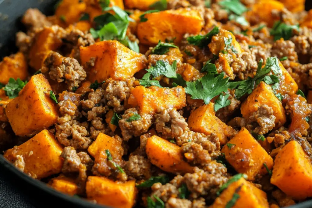 Ground Turkey Sweet Potato Skillet