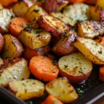 Roasted Vegetables with Potatoes, Carrots, and Zucchini