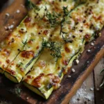 Cheesy Garlic Zucchini Planks