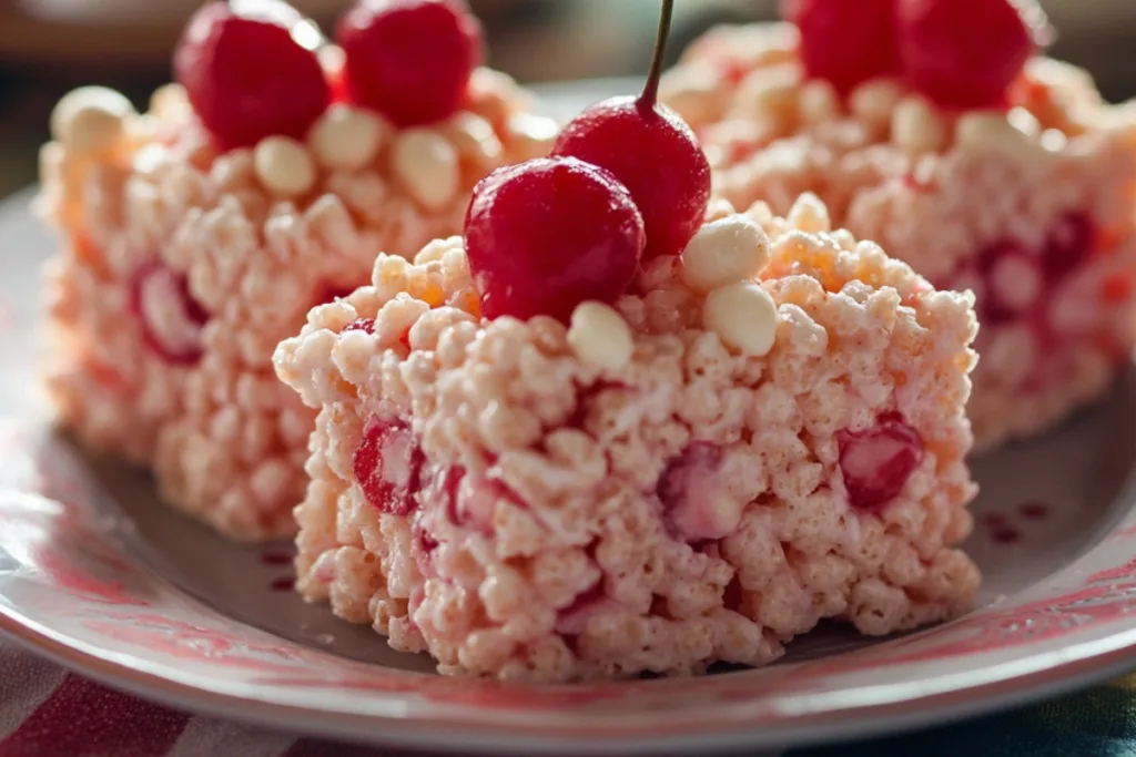 Cherry Rice Krispies Treats