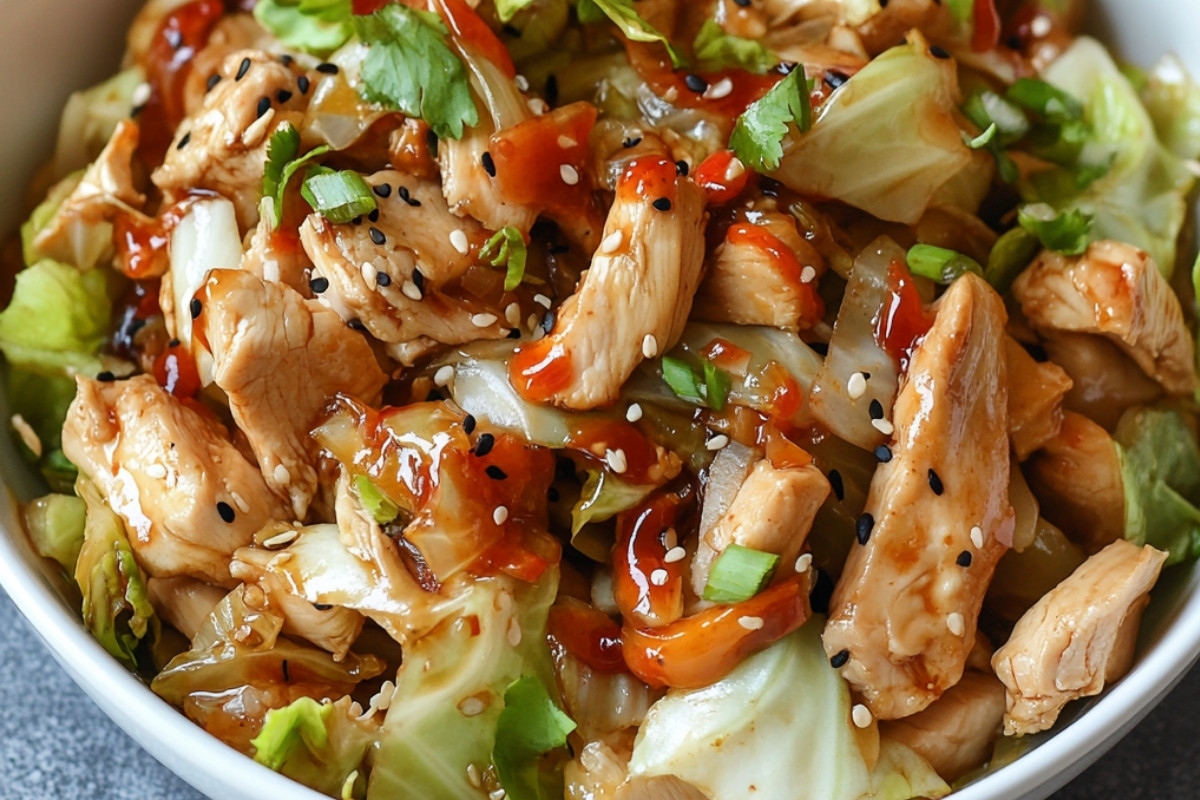 Chinese Chicken Cabbage Stir Fry