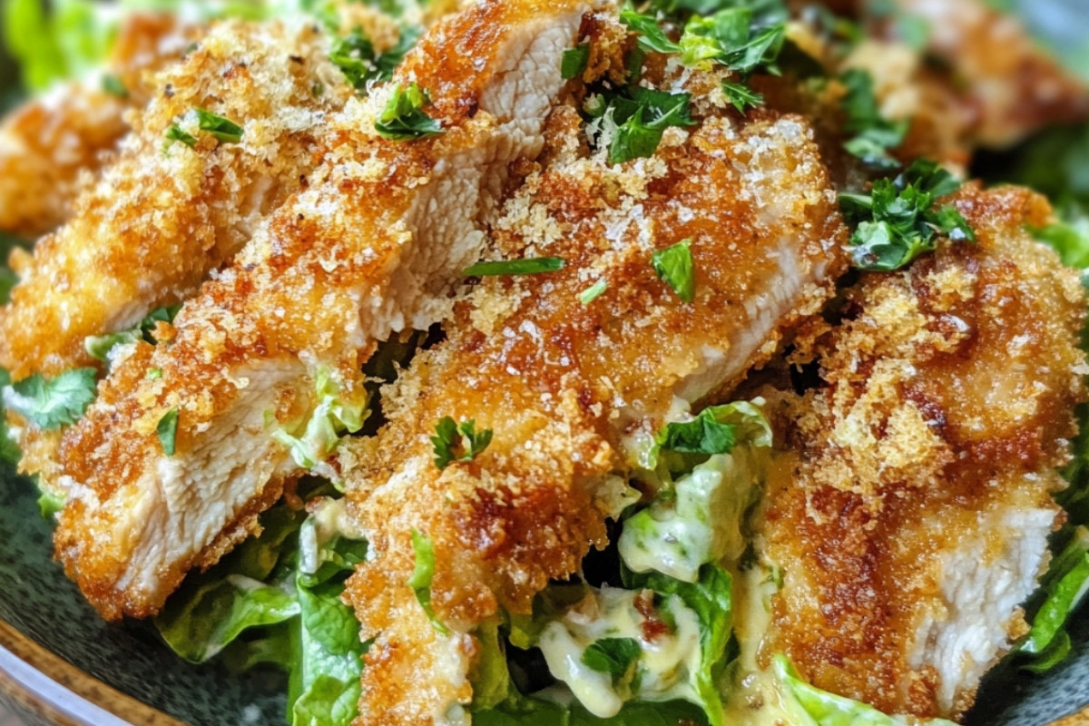 Crispy Chicken Caesar Salad