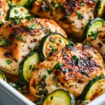 Easy Baked Chicken and Zucchini