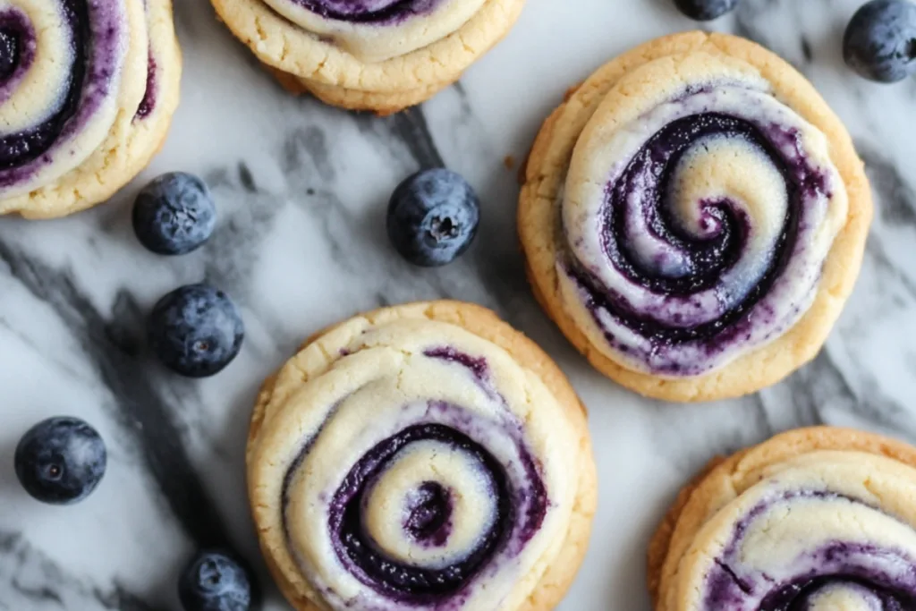 Easy Blueberry Cheesecake Swirl Cookie Recipe