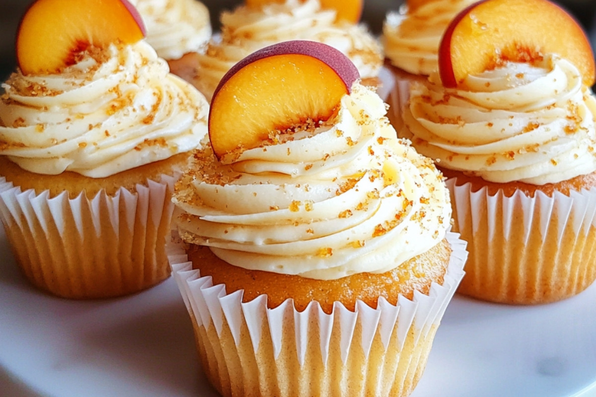 Honey Peach Cream Cheese Cupcakes Recipe Sweet Delight