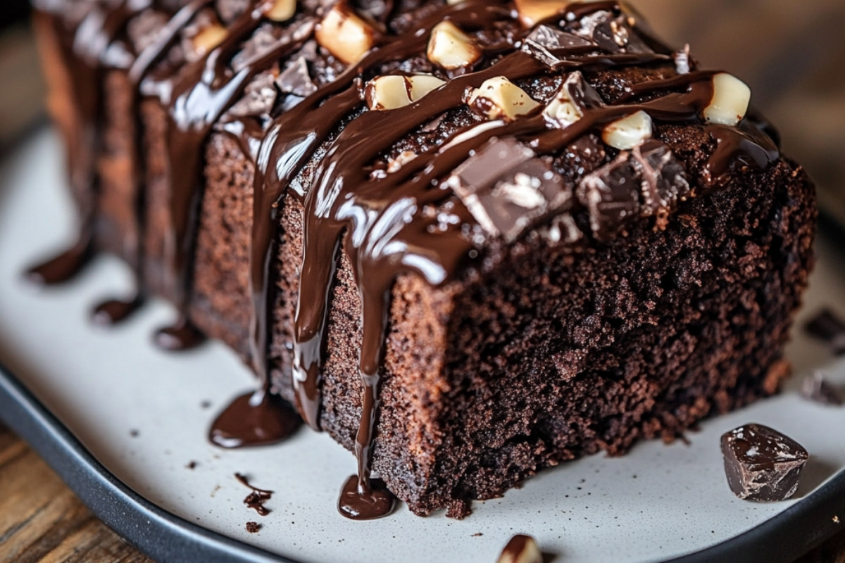 Hot Fudge Brownie Bread