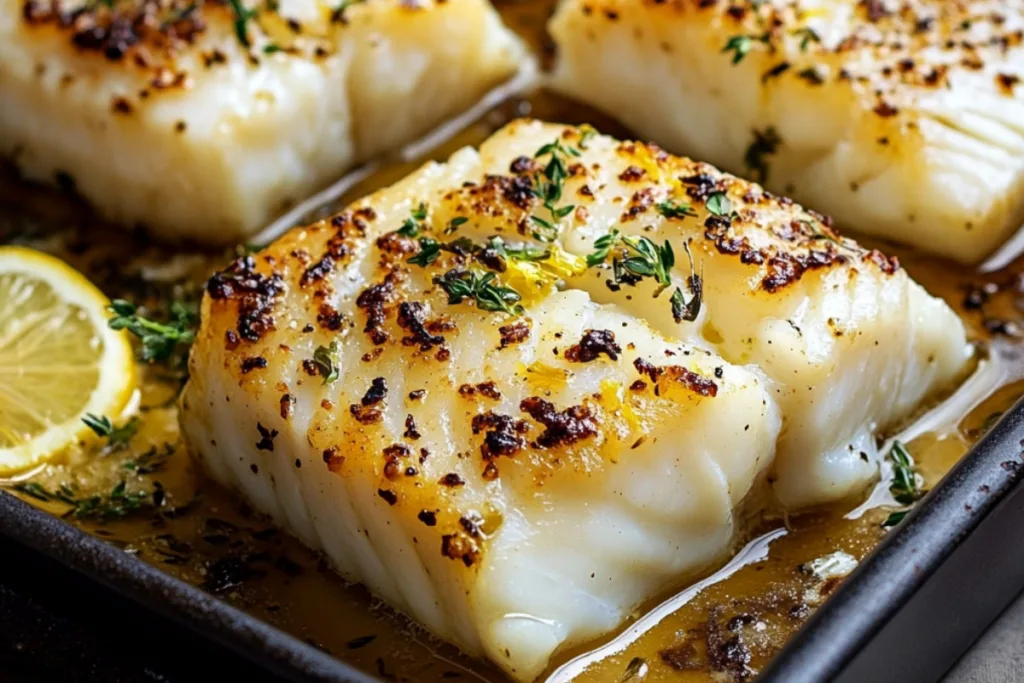 Lemon Butter Baked Cod