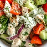 Mediterranean Delight Tzatziki Chicken Salad