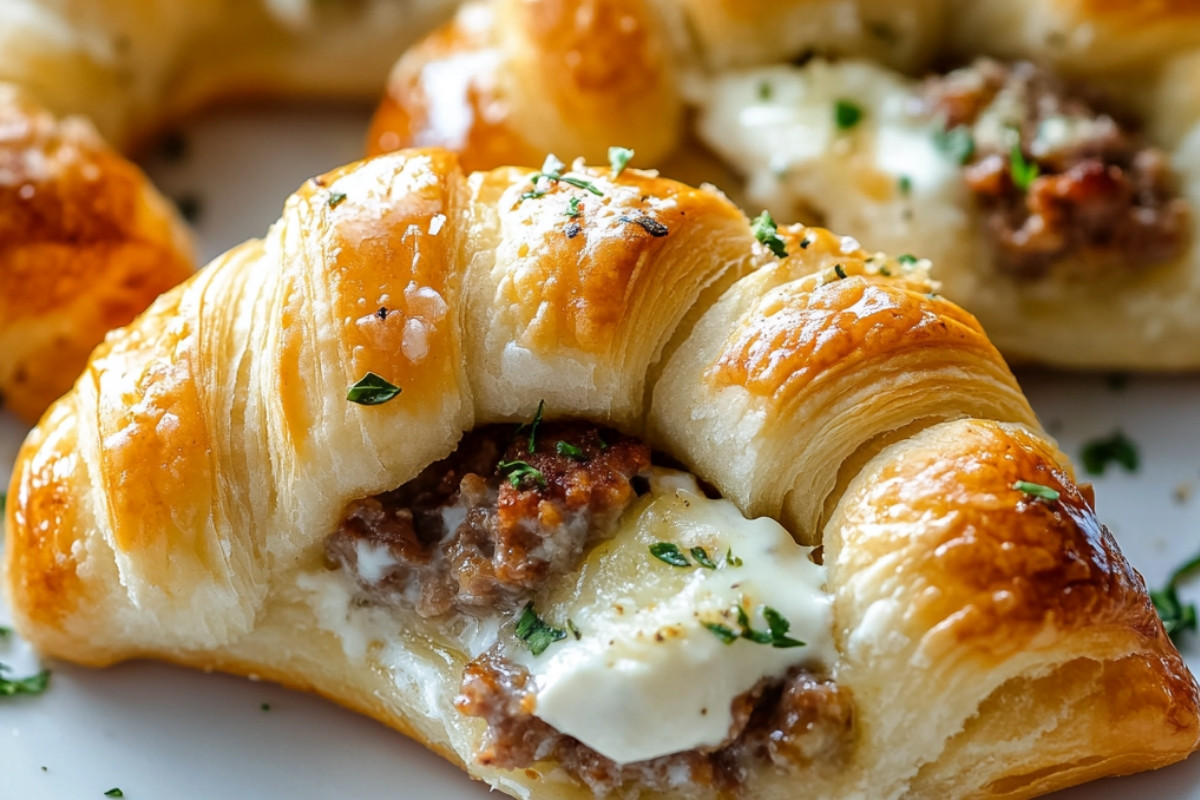 Sausage and Cream Cheese Crescents