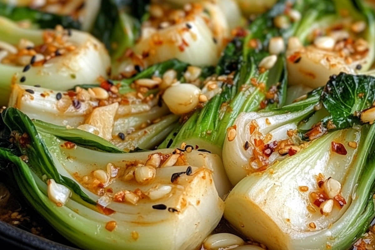 Spicy Garlic Bok Choy Recipe