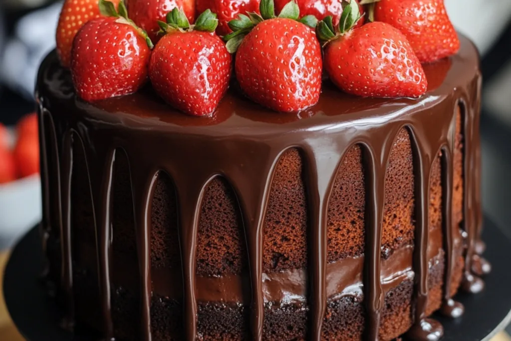 Strawberry Chocolate Cake