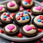 Valentines Day Oreo M&M Cookies