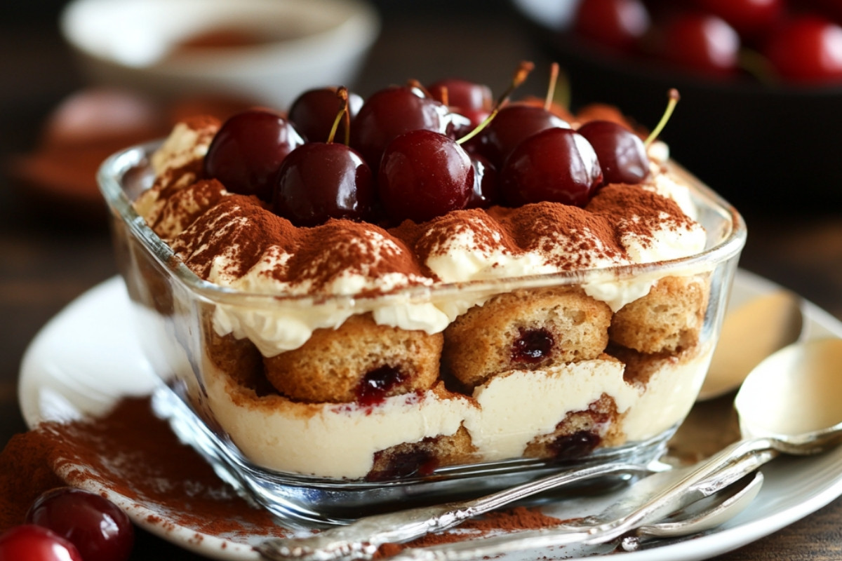 Cherry Amaretto Tiramisu Recipe