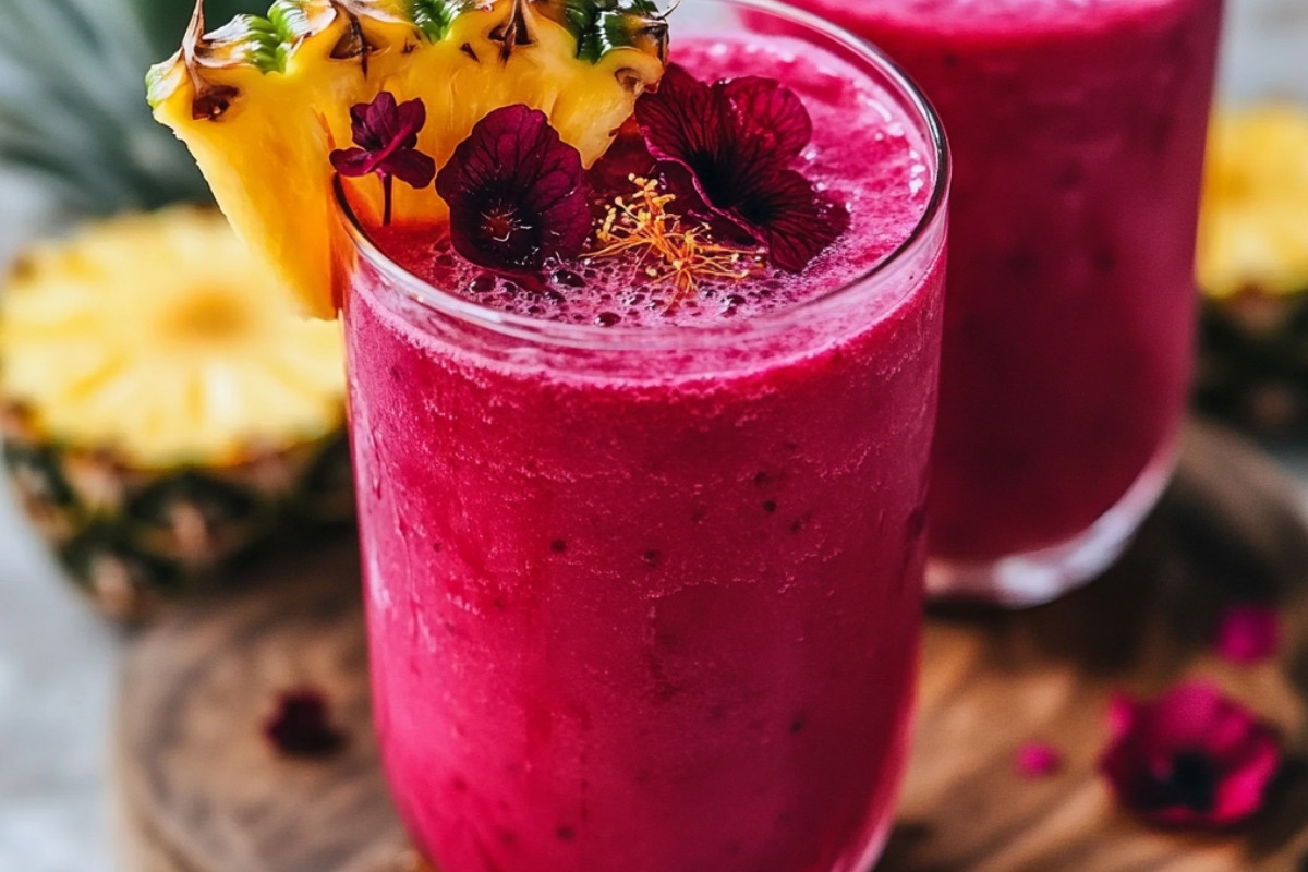 Hibiscus Tea Pineapple Smoothie Recipe