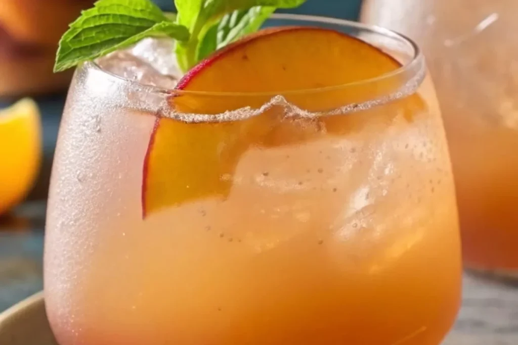 Beach Peach Lemonade Cocktail