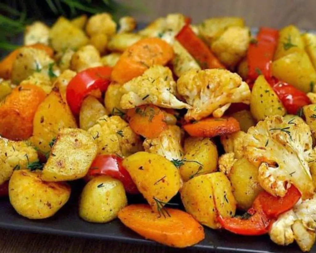 Potatoes with Vegetables in the Oven
